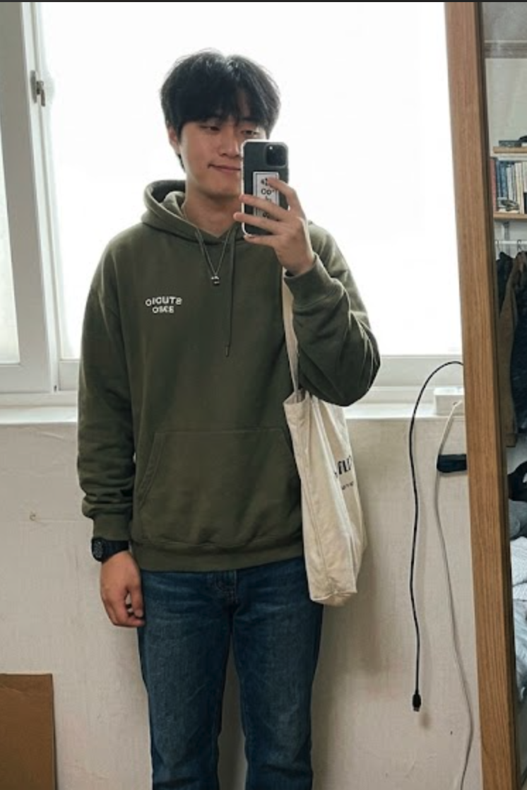 오버핏 후드집업